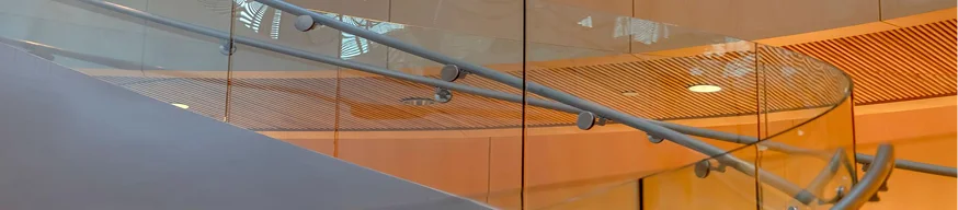 curved glass railings