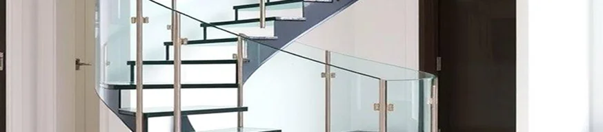 curved glass staircases
